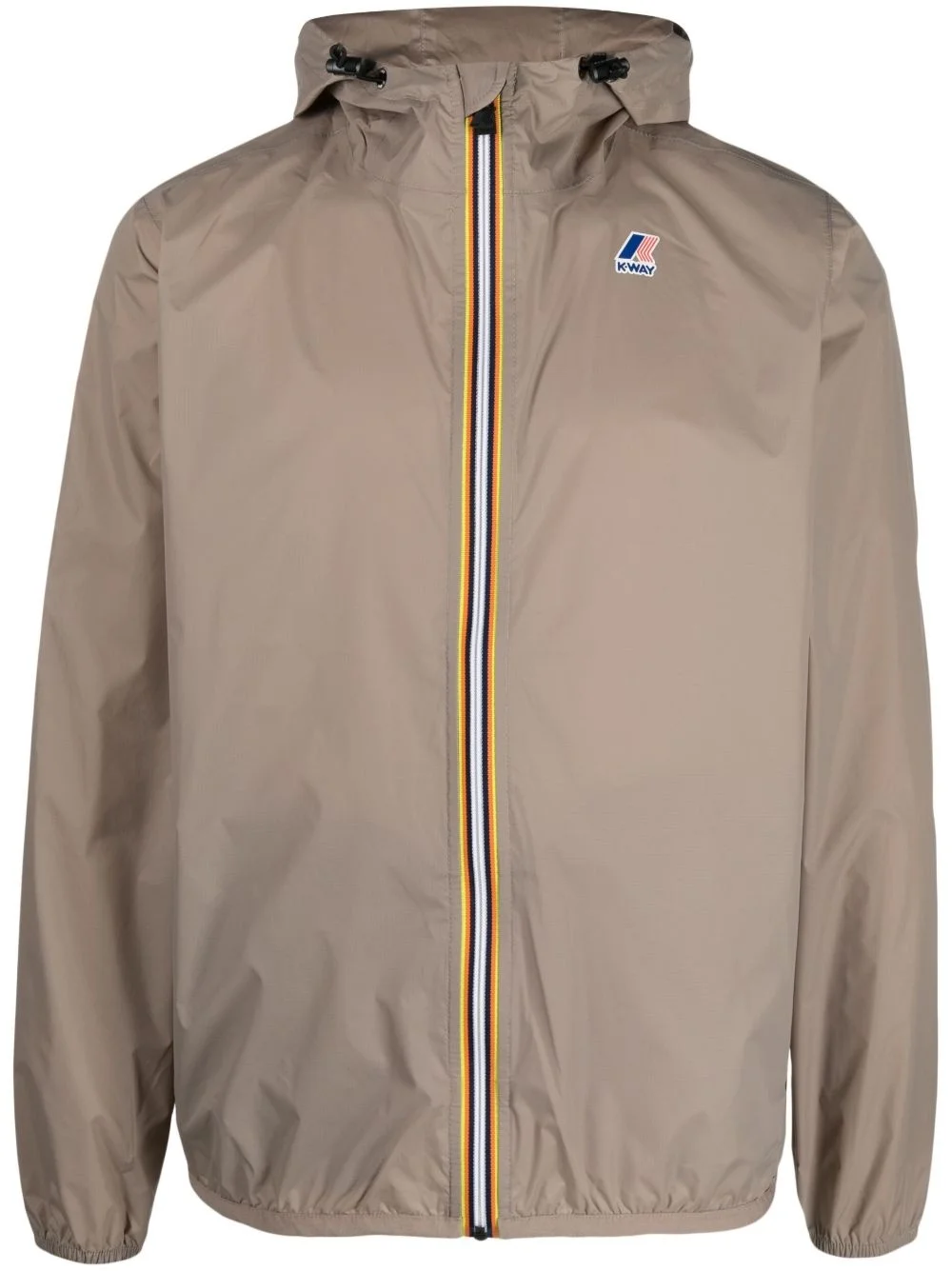 logo-print hooded jacket - 1