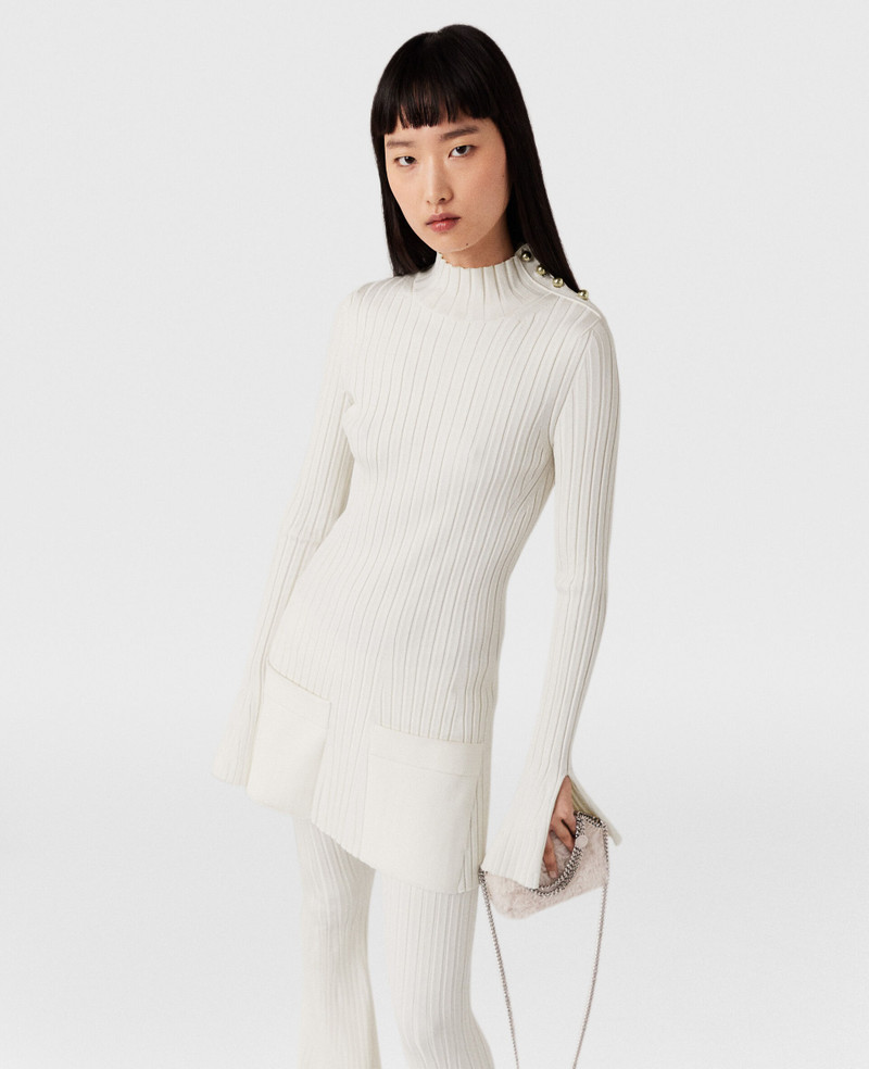 Ribbed Long Sleeve Mini Dress 1