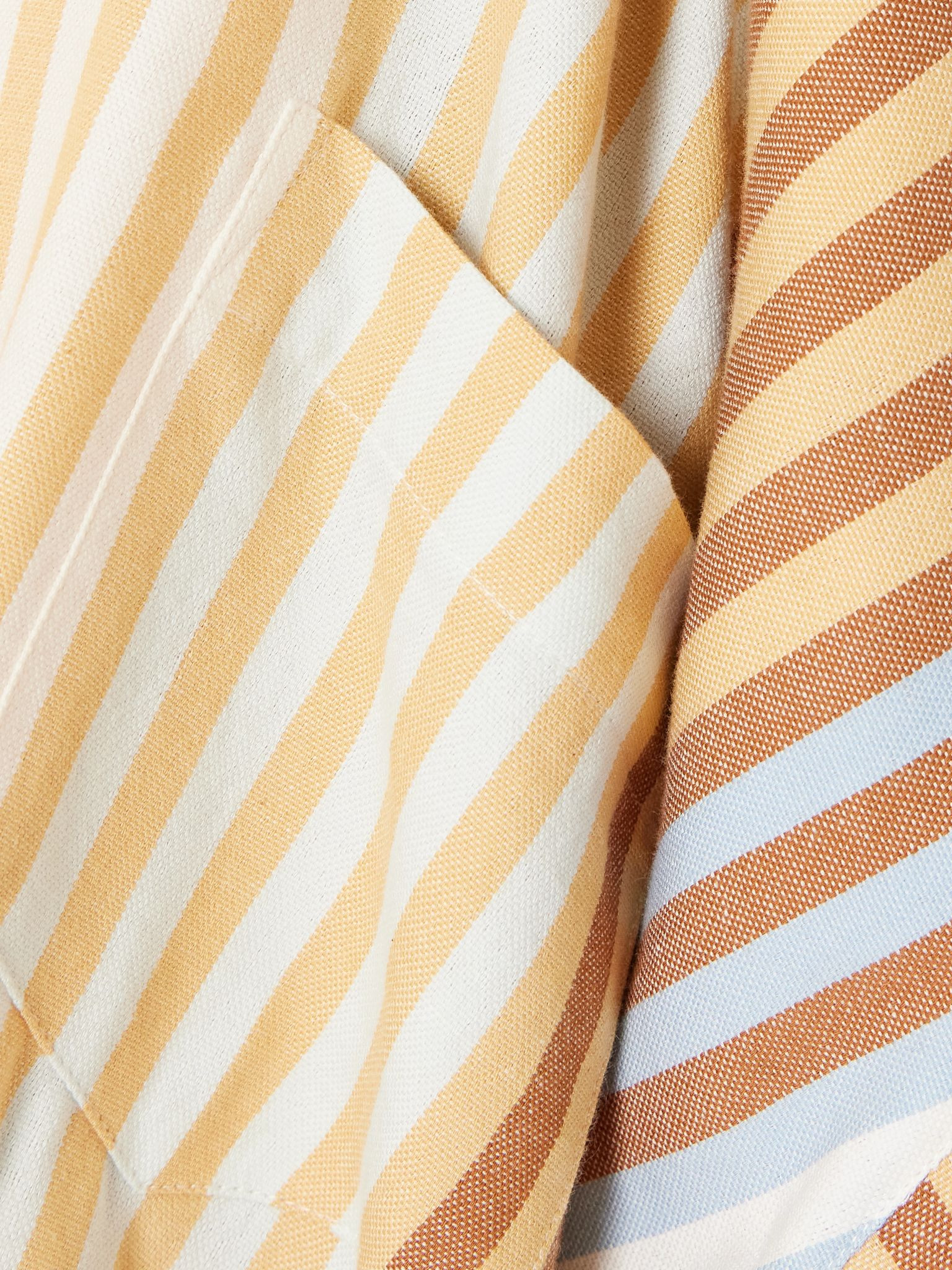 Oversized striped cotton shirt Multi - 5