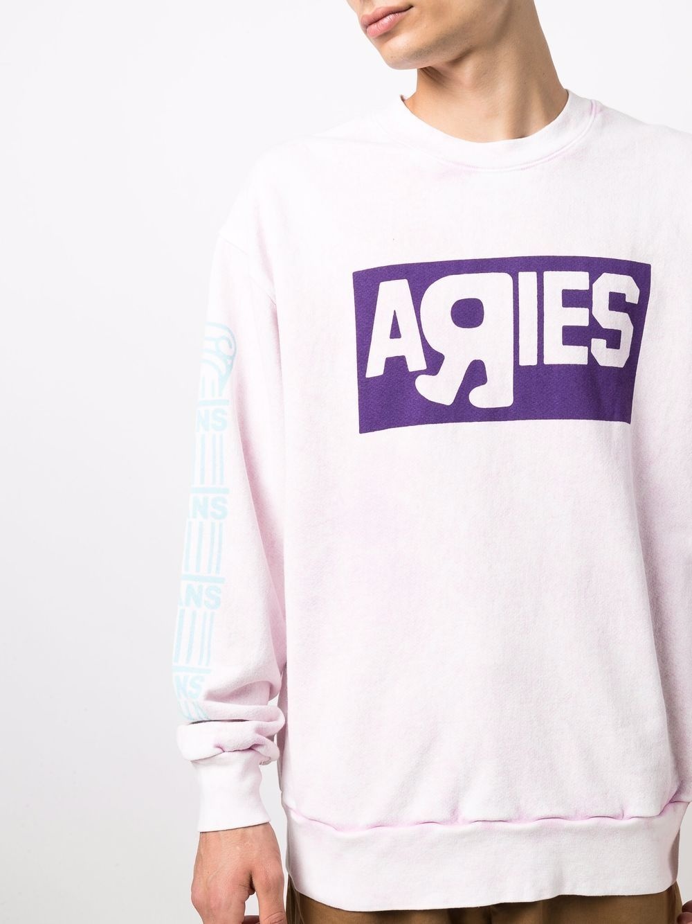 slogan-print cotton sweatshirt - 6