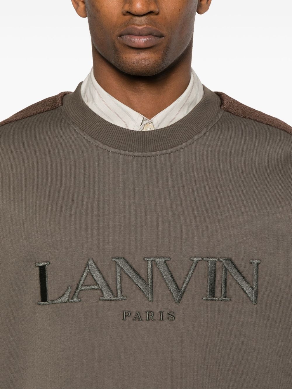 logo-embroidered sweatshirt - 5