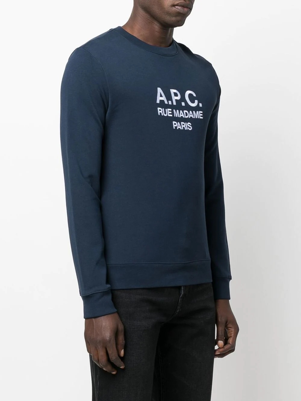 organic-cotton logo print sweatshirt - 3