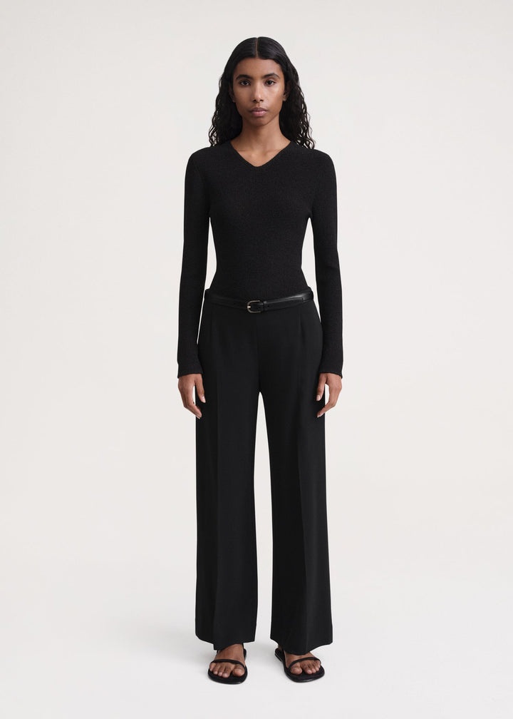 Clean wide trousers black - 2