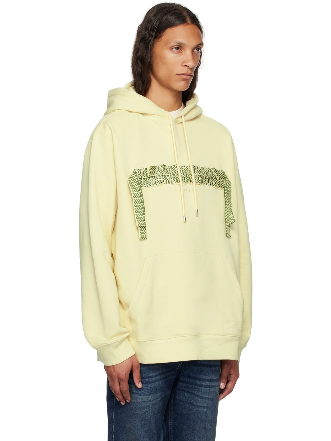 Yellow Curb Lace Hoodie - 2