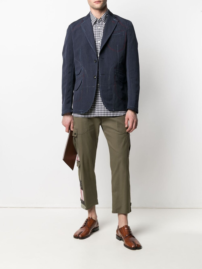Comme des Garçons SHIRT gingham-check print cotton shirt outlook