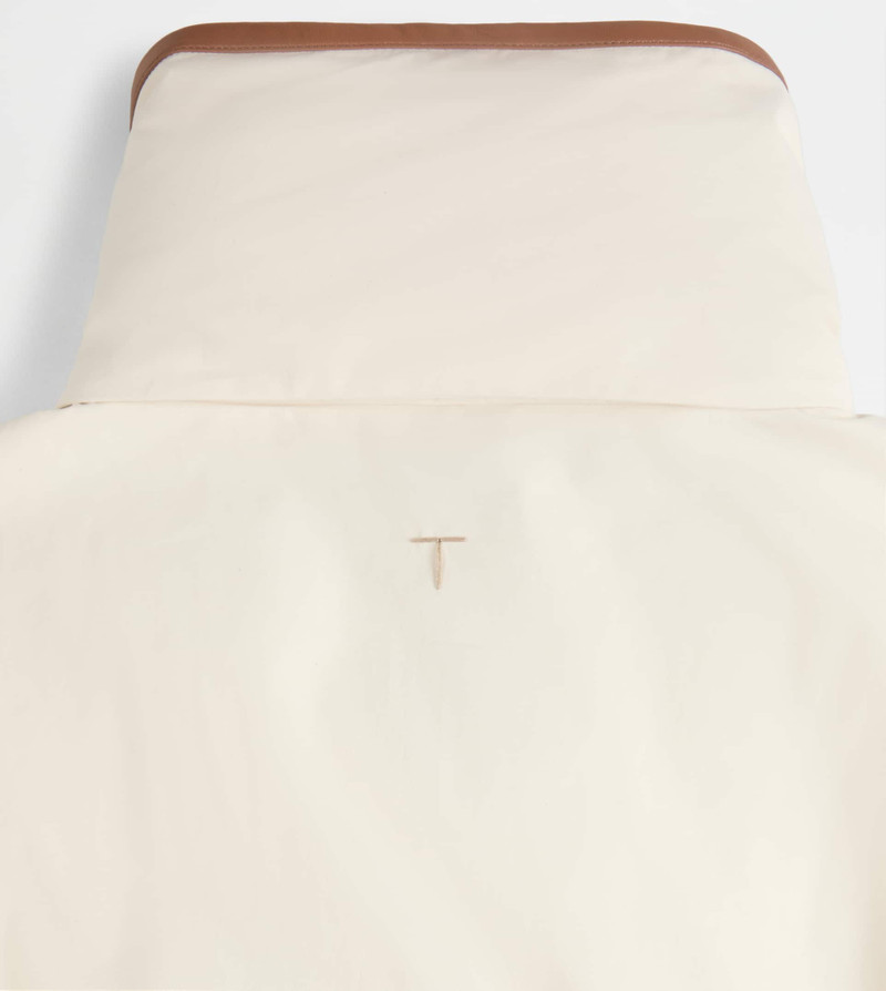 Tod's JACKET WITH LEATHER INSERTS - GREY outlook