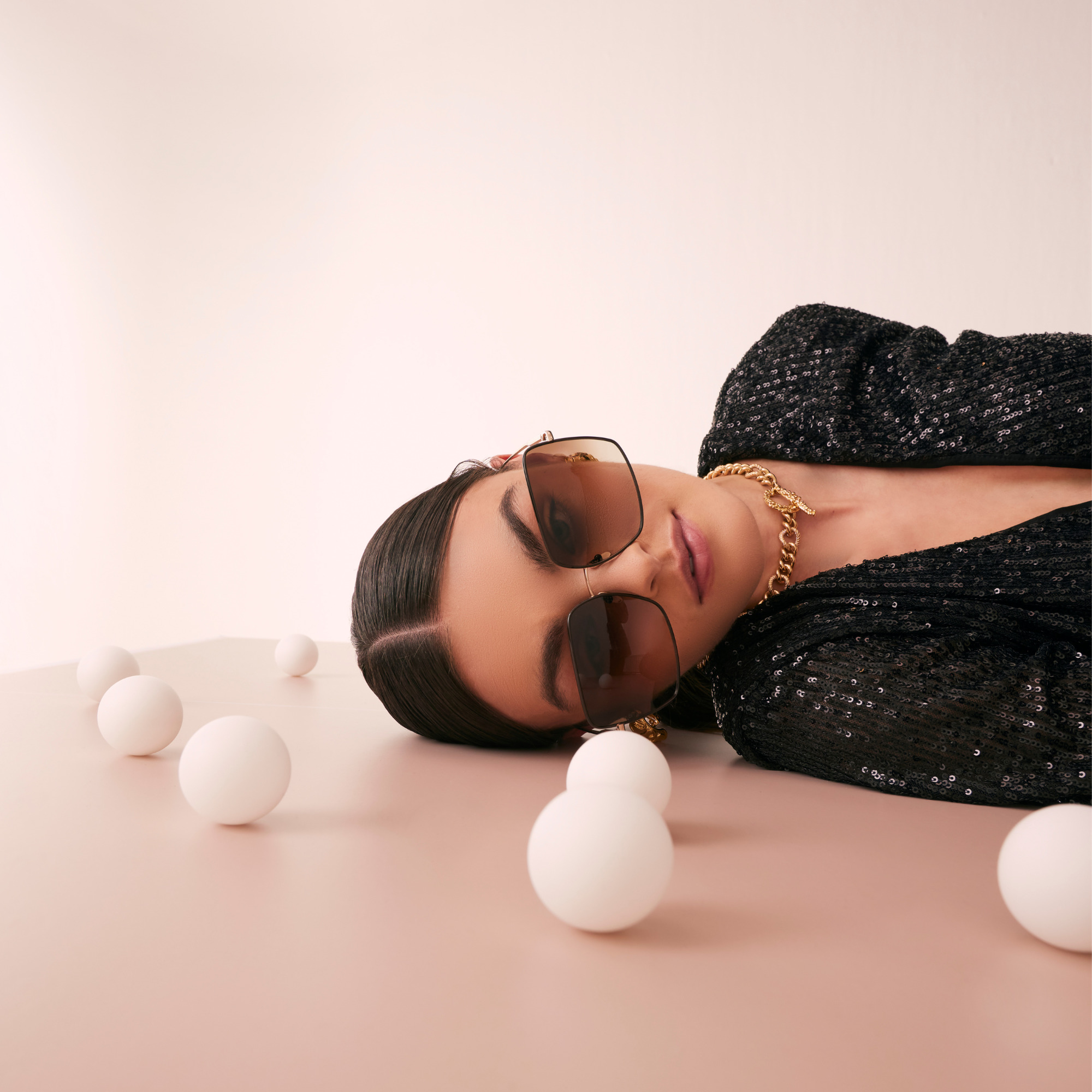 HINA SQUARE SUNGLASSES IN BROWN - 6