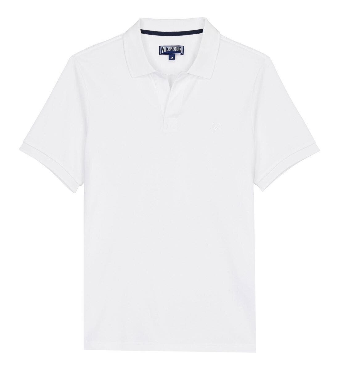 Vilebrequin Men's Solid Cotton Polo in Blanc at Nordstrom - 2