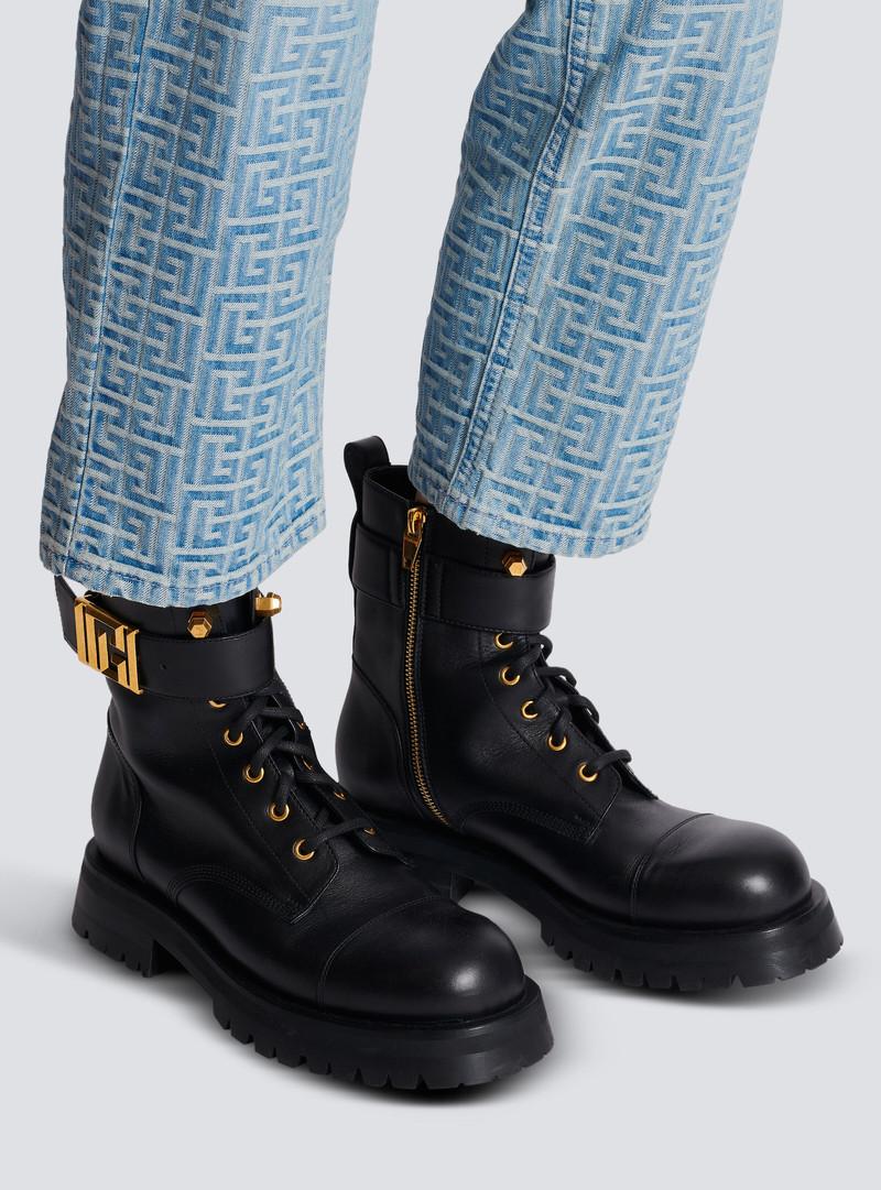 Charlie leather ranger boots 8