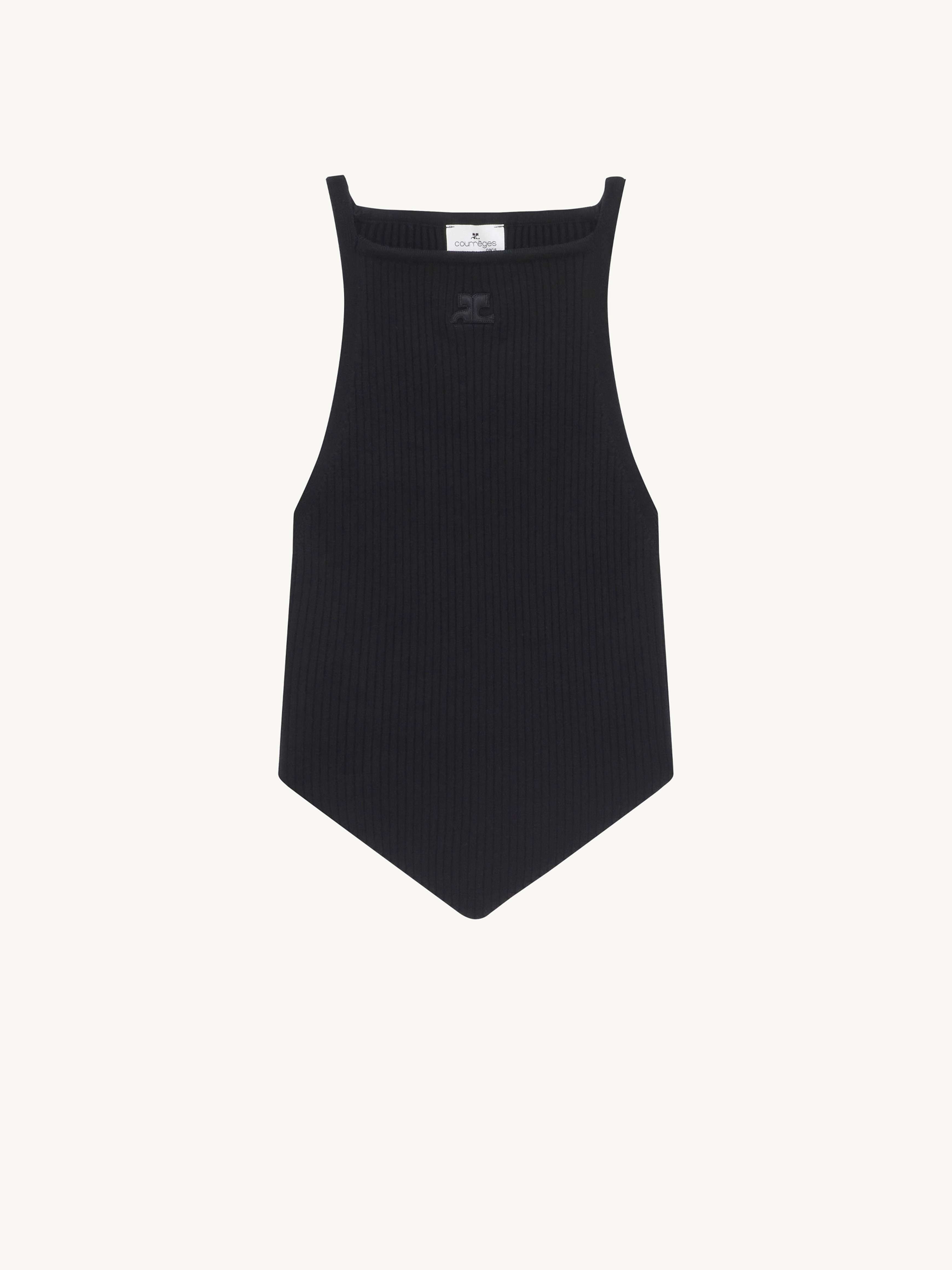courrèges - vintage rib knit REEDITION RIB KNIT MOCKNECK SWEATER - courrèges