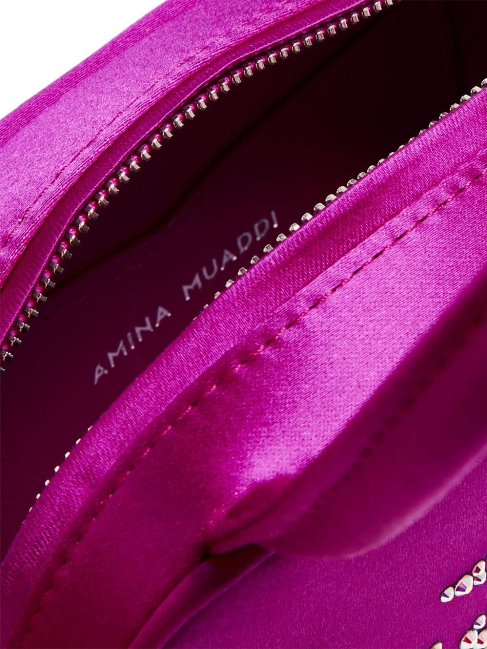 logo-embellished satin shoulder bag - 4