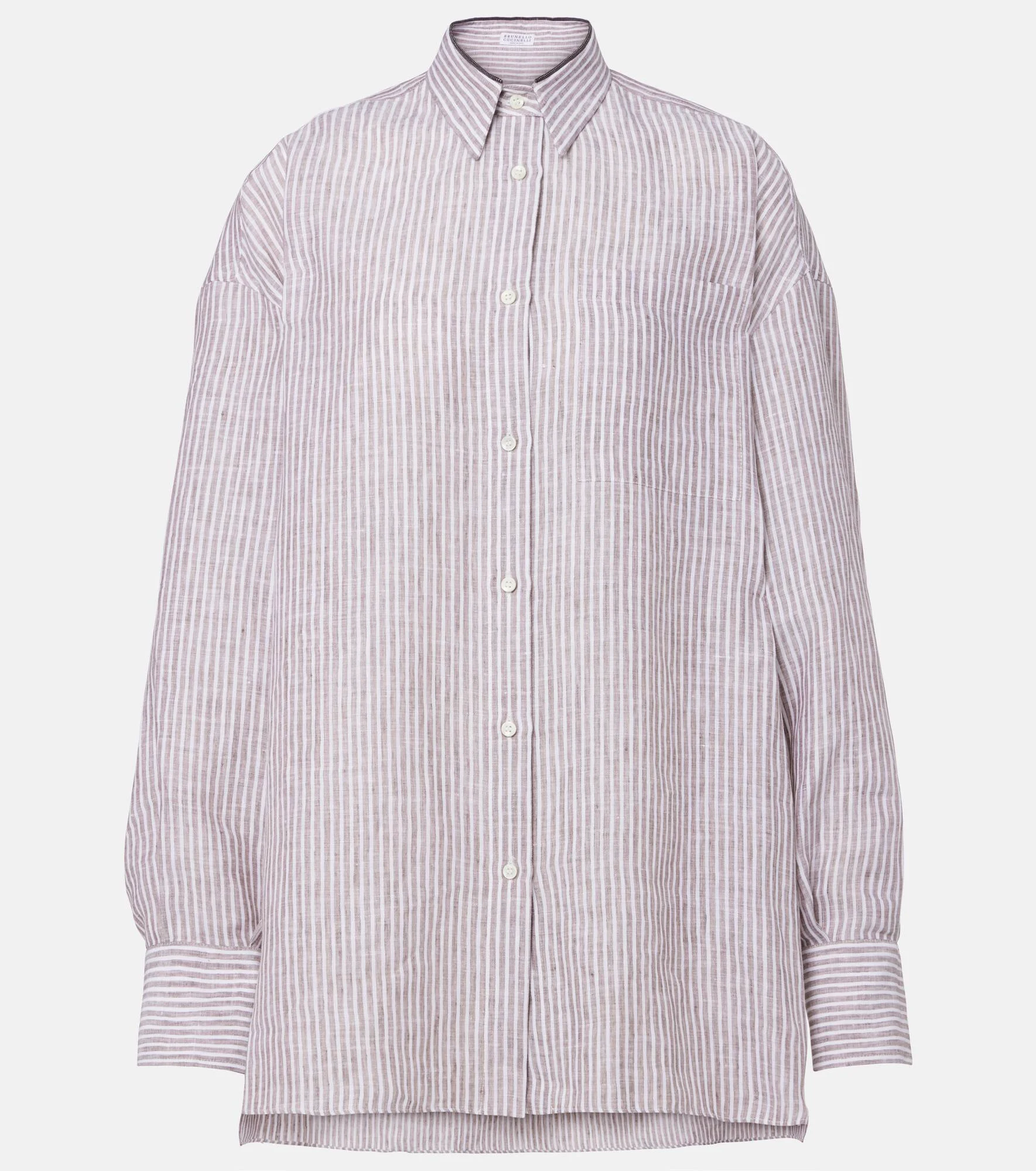 Monili striped linen shirt - 1
