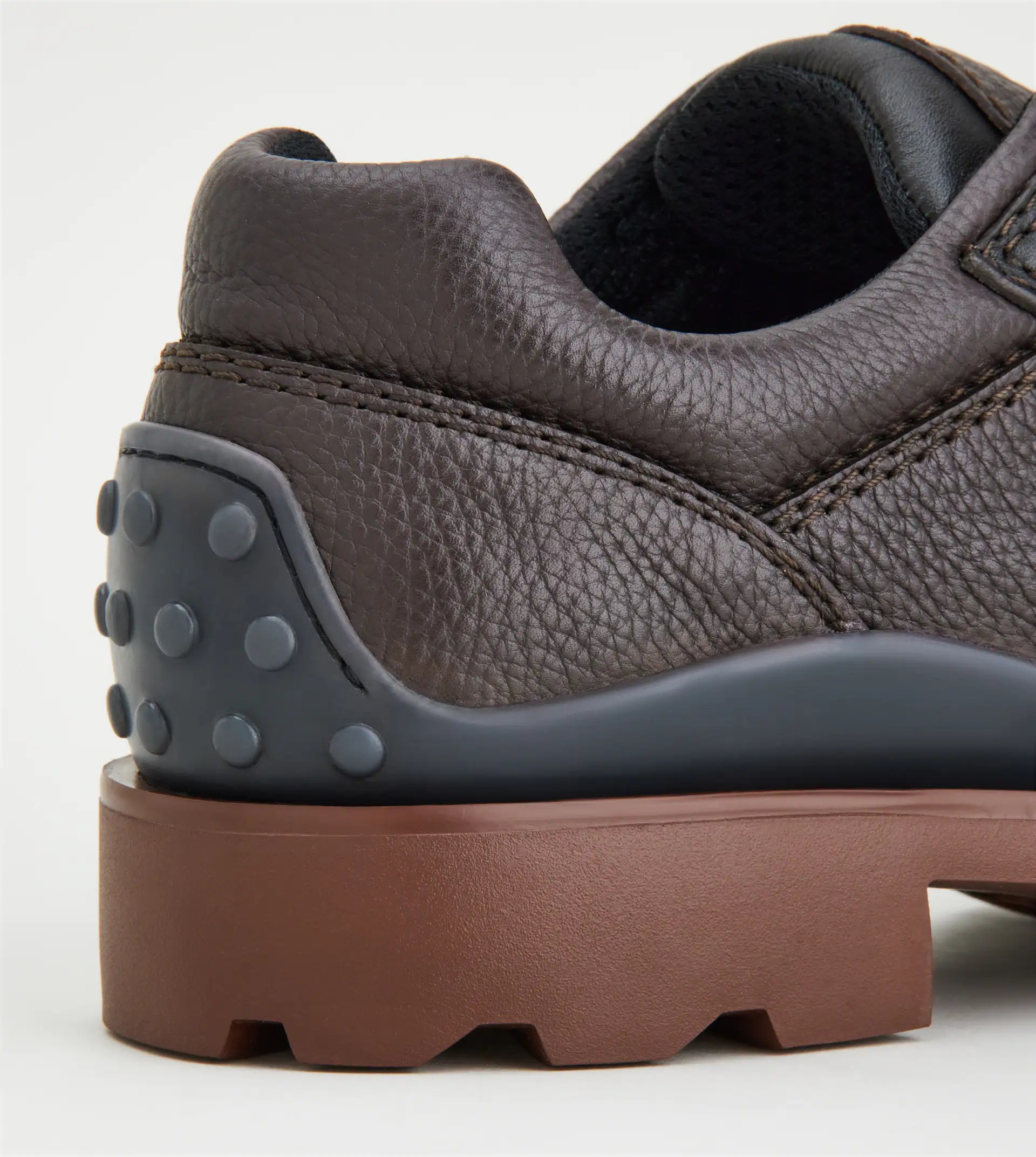 LACE-UPS IN LEATHER - BROWN - 7