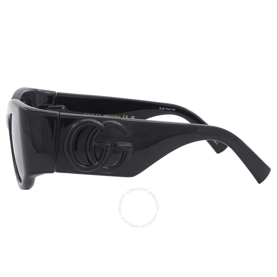 Gucci Grey Oval Ladies Sunglasses GG1544S 001 53 - 3