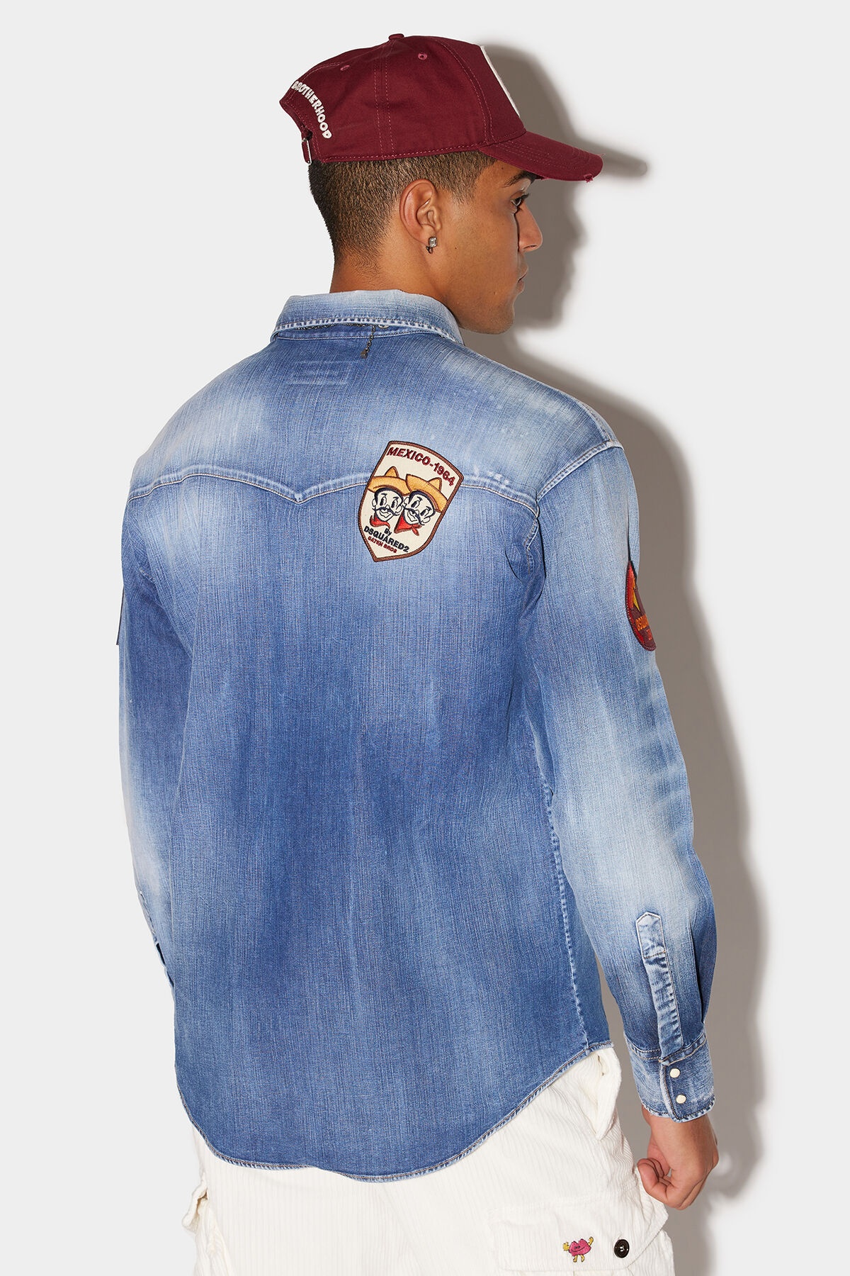 DROP SHOULDER PATCH SHIRT - 2