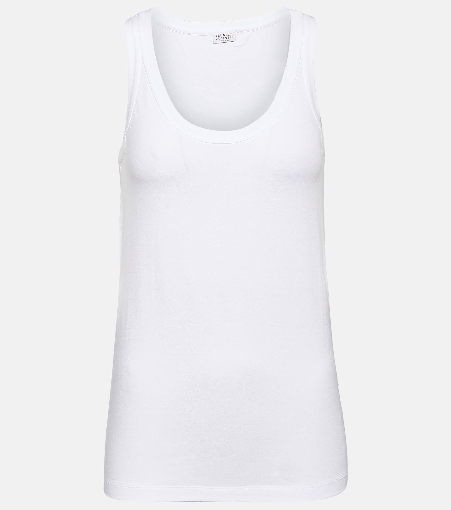 Cotton-blend tank top - 1