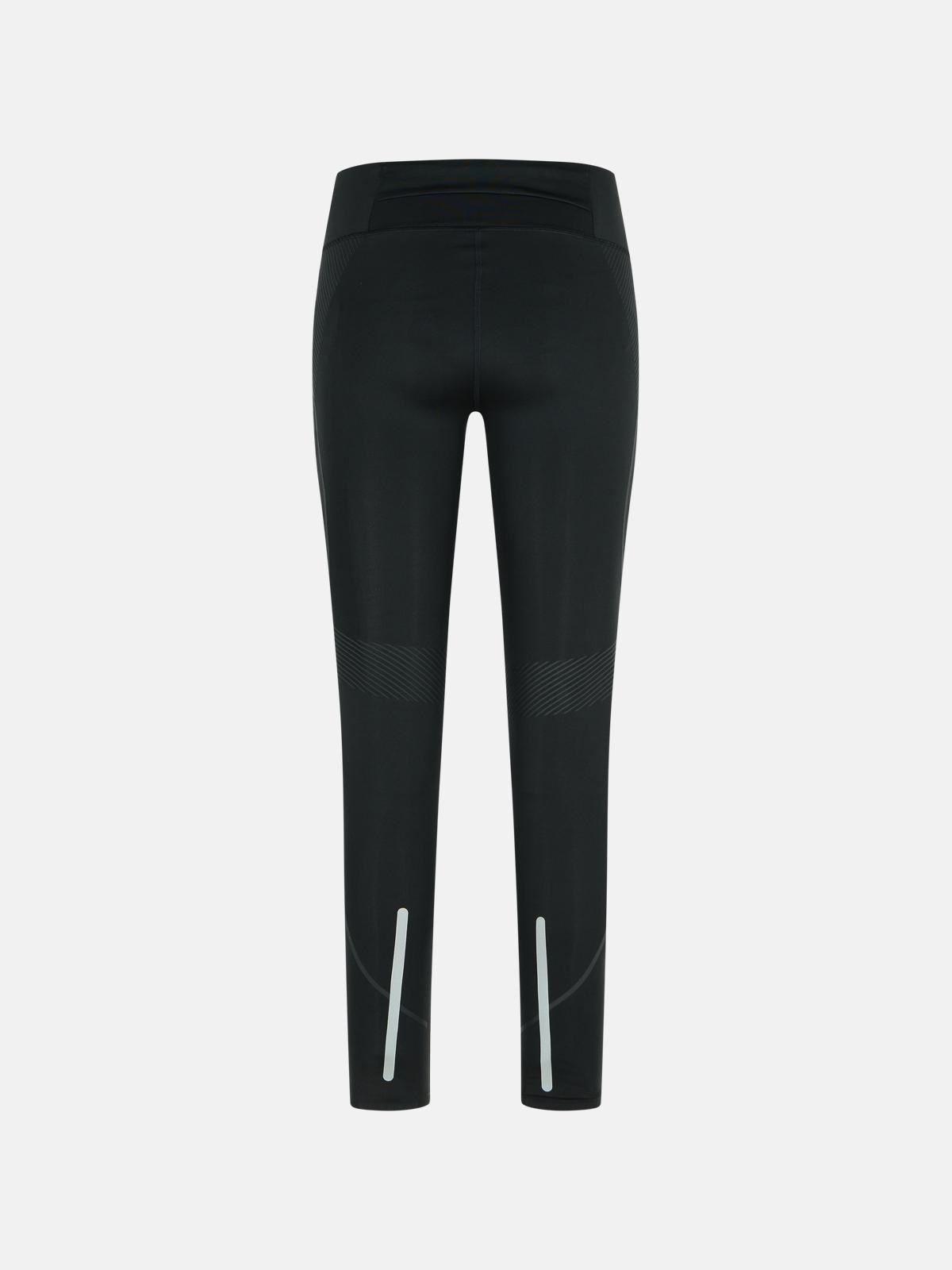 'TRUEPACE' BLACK POLYESTER BLEND RUNNING LEGGINGS - 3