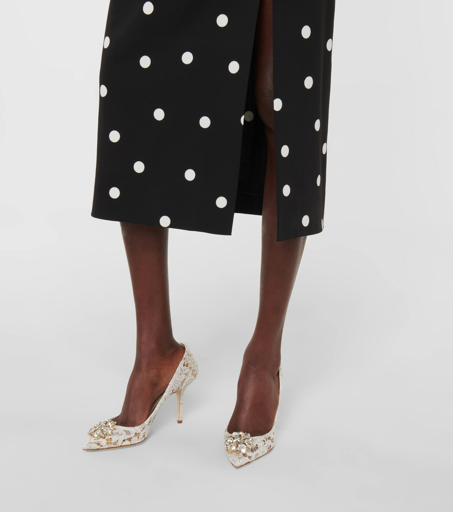 Belluci embellished lace pumps - 4