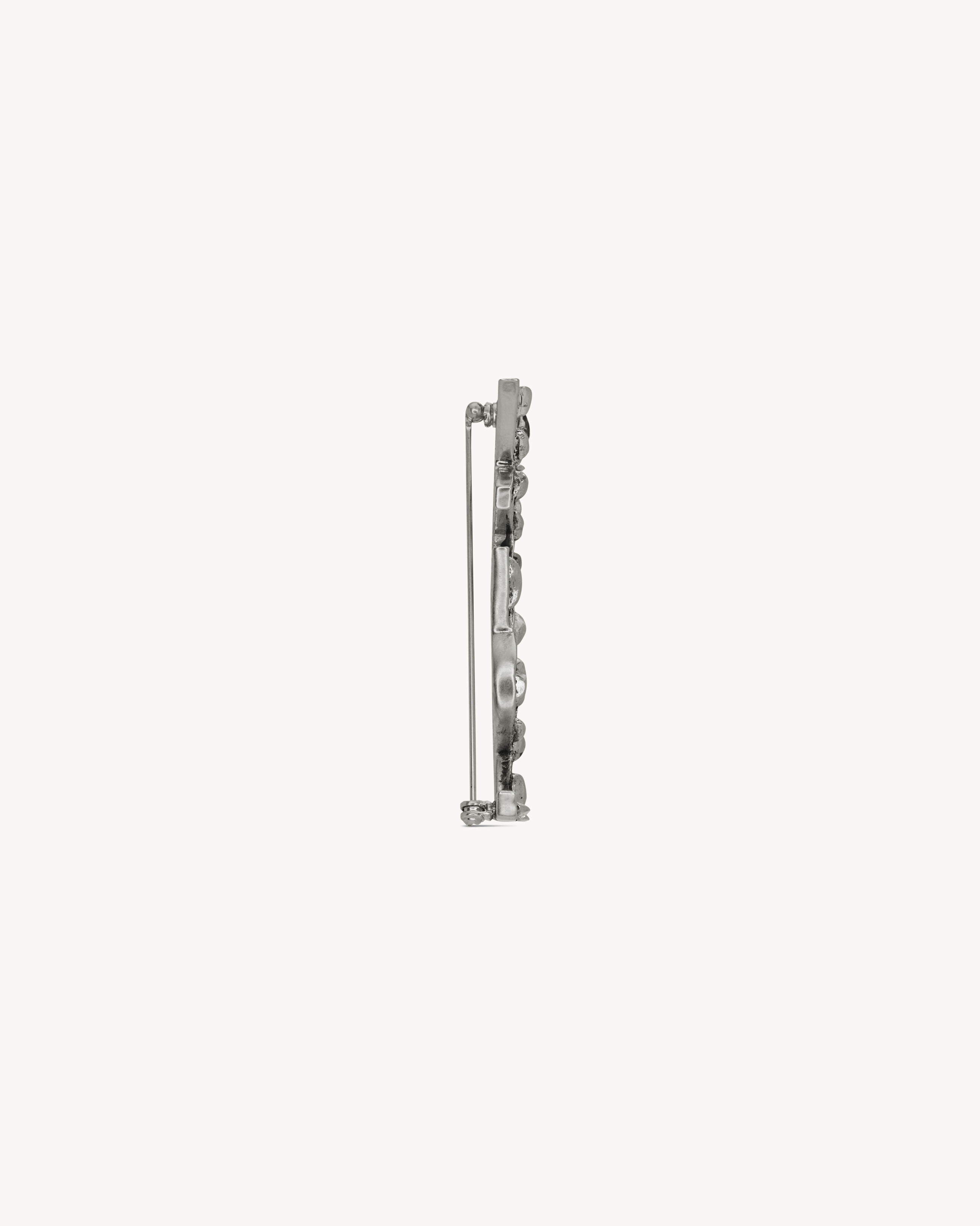 CASSANDRE CROCODILE BROOCH IN METAL - 3