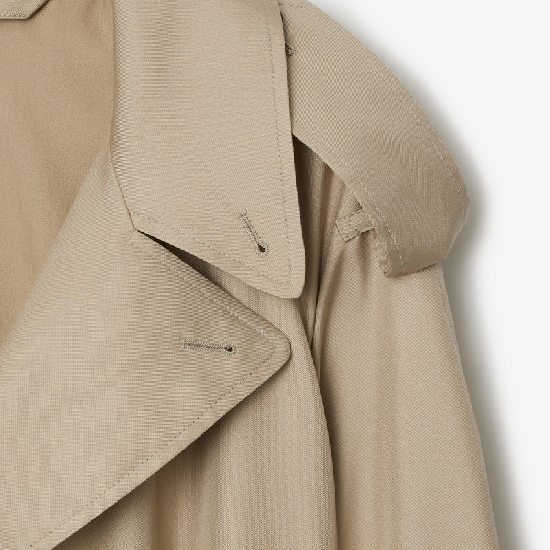 Long Silk Trench Coat 7