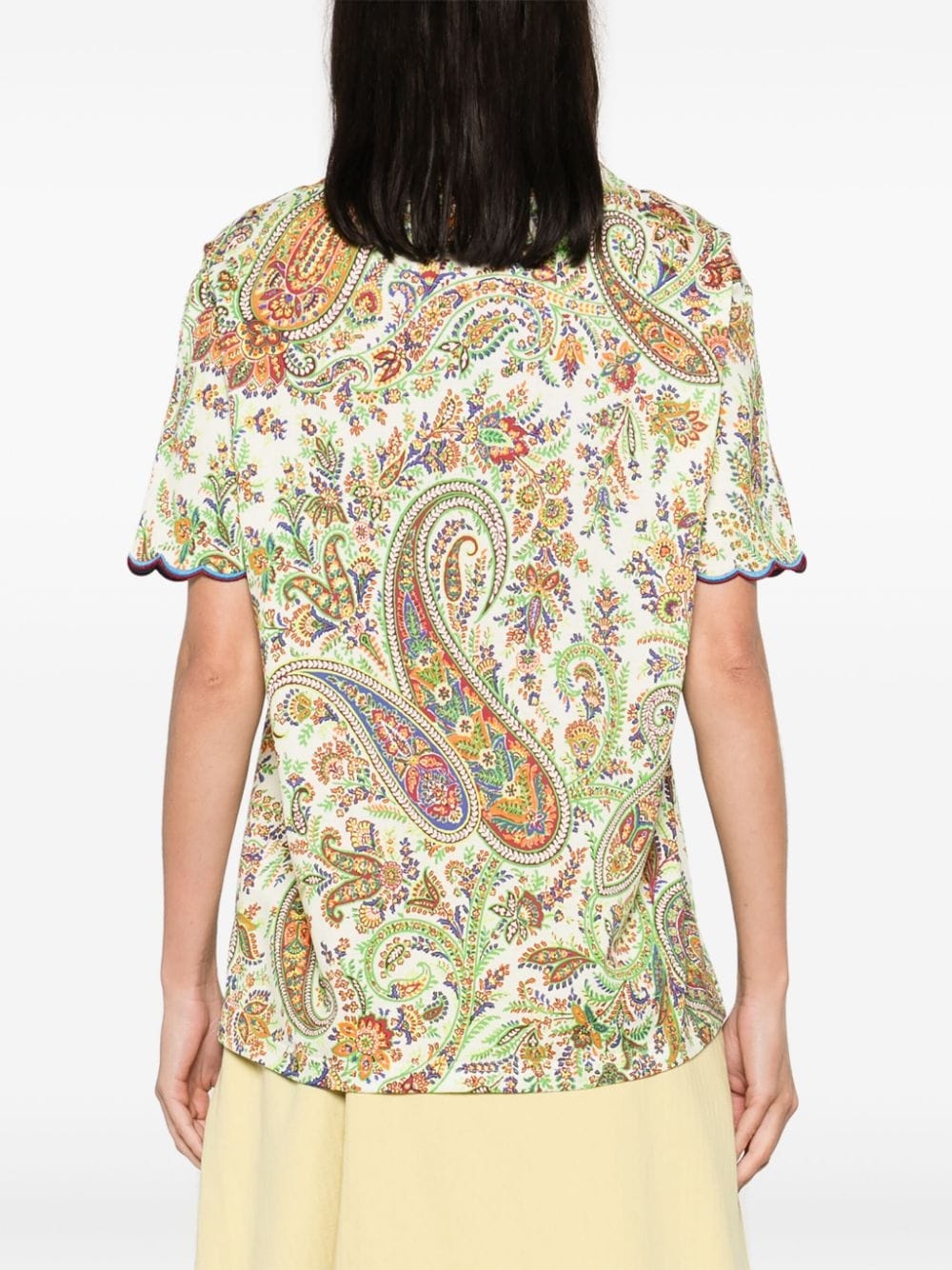 paisley-print cotton T-shirt - 4