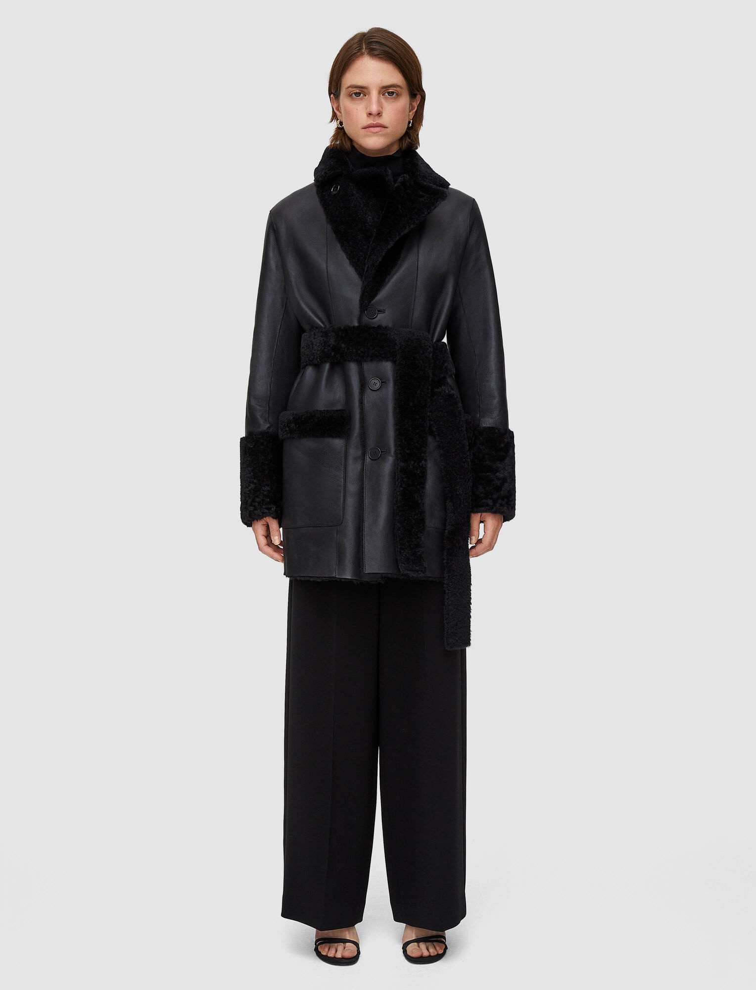 Reversible Shearling Leman Coat - 5