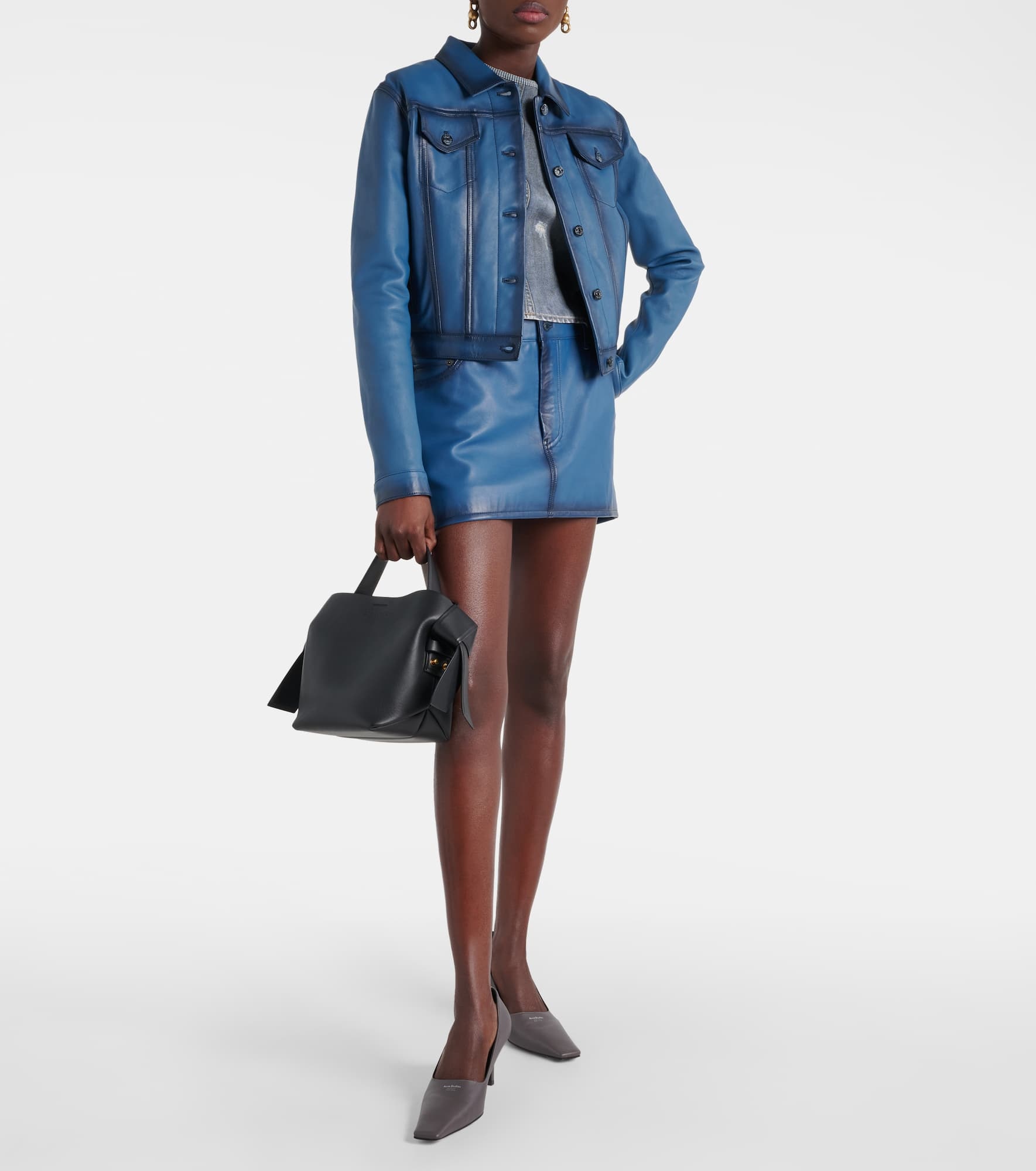 Lacaria leather miniskirt - 2