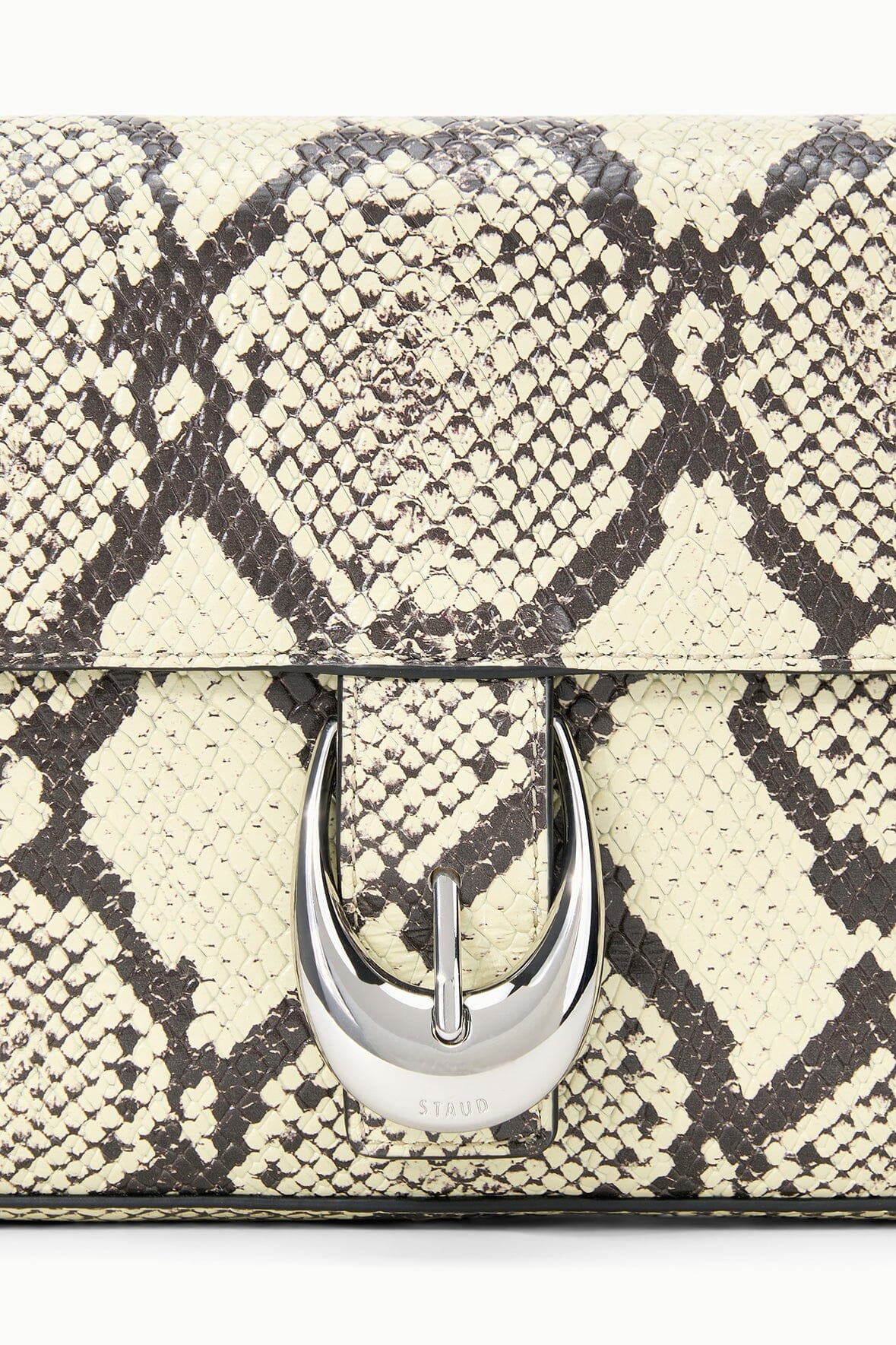 STAUD HARLOW BAG WHITE SNAKE - 5