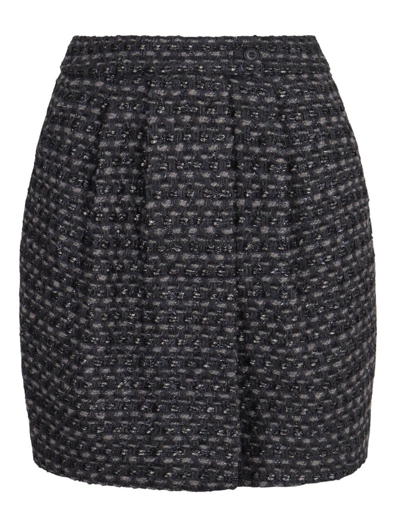 tweed mini straight skirt 1
