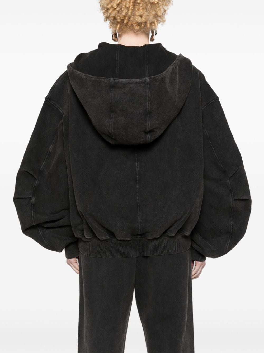 wide-sleeves cotton hoodie - 4