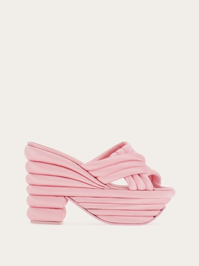 SANDAL WITH SCULPTURAL PLATFORM - 1
