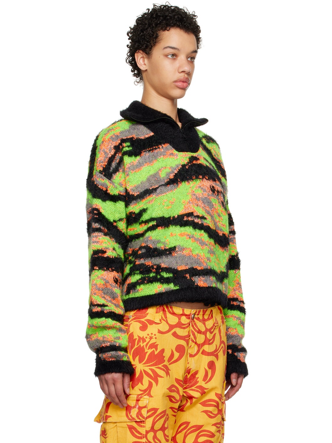 Multicolor Tiger Turtleneck - 2