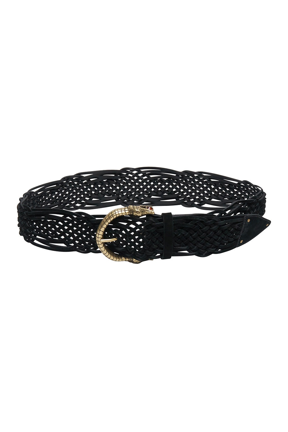 WOVEN SUEDE BELT - 1