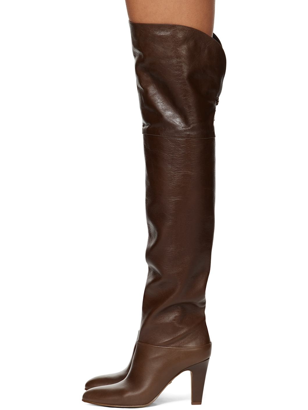 Brown Eve Thigh High Boots - 3