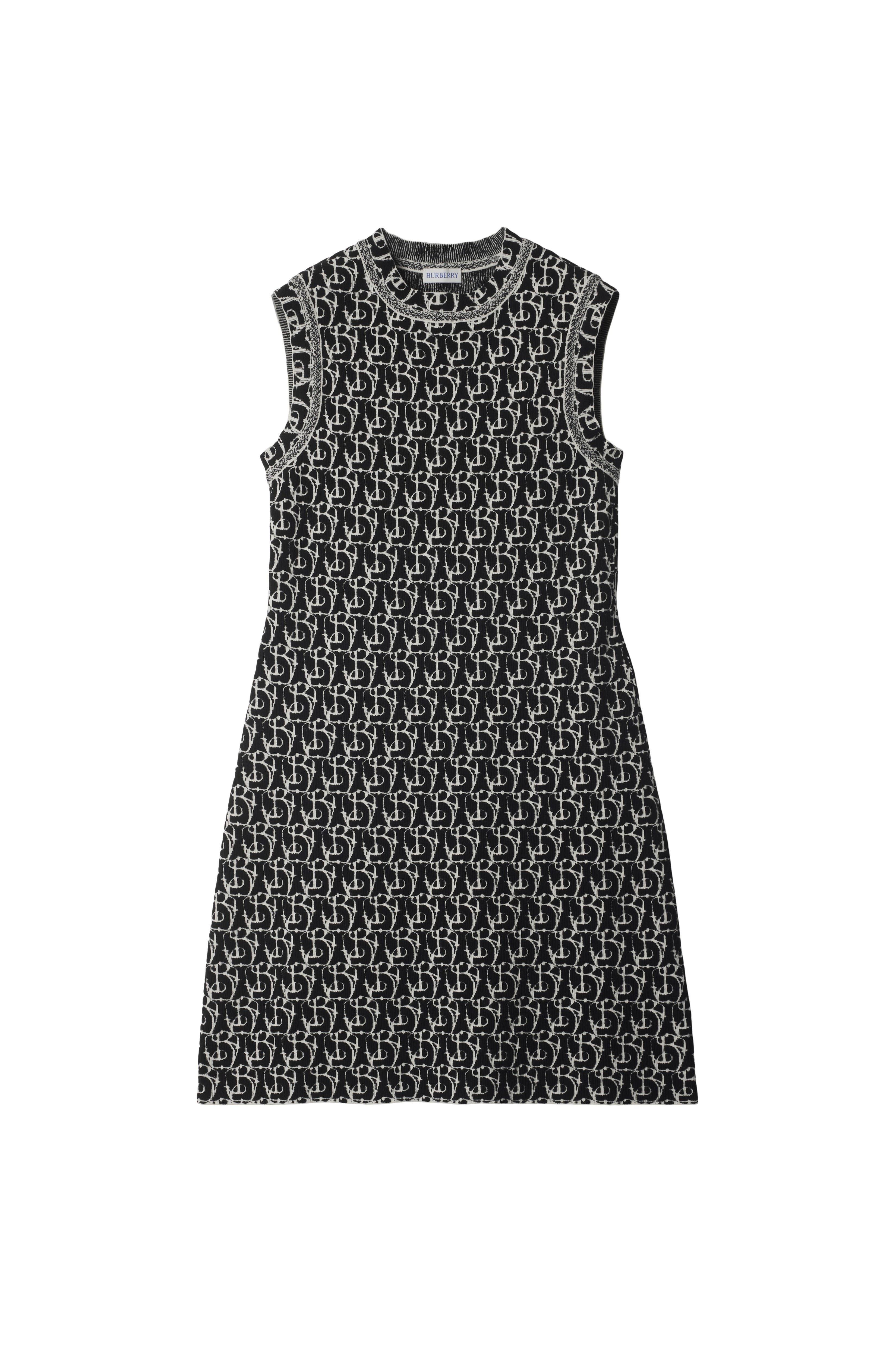 burberry B Charm Wool Blend Dress in Black at Nordstrom - 2