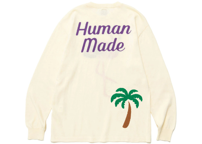 Human Made Human Made Flamingo Knit Sweater White outlook