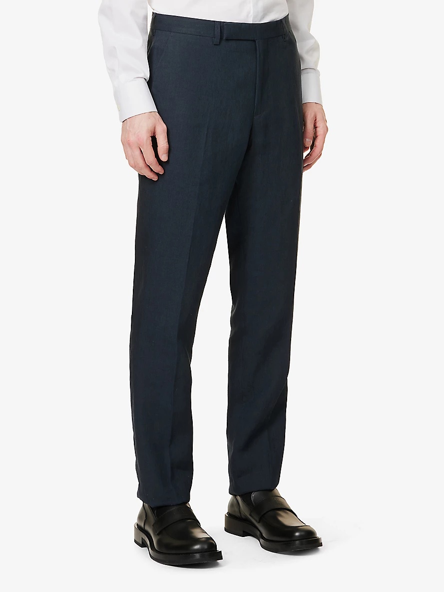 The Soho regular-fit linen suit - 6