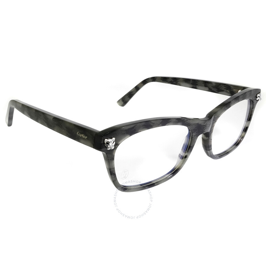 Cartier Panthere de Cartier Demo Rectangular Ladies Eyeglasses CT0144O 004 52 - 2