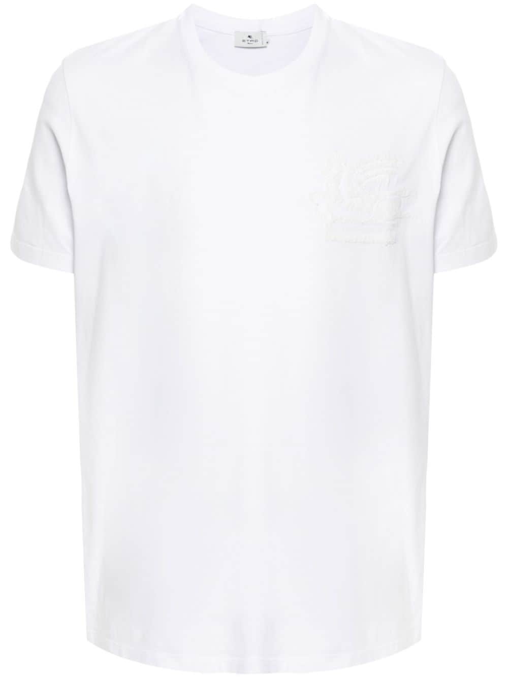 Pegaso-embroidered T-shirt - 1