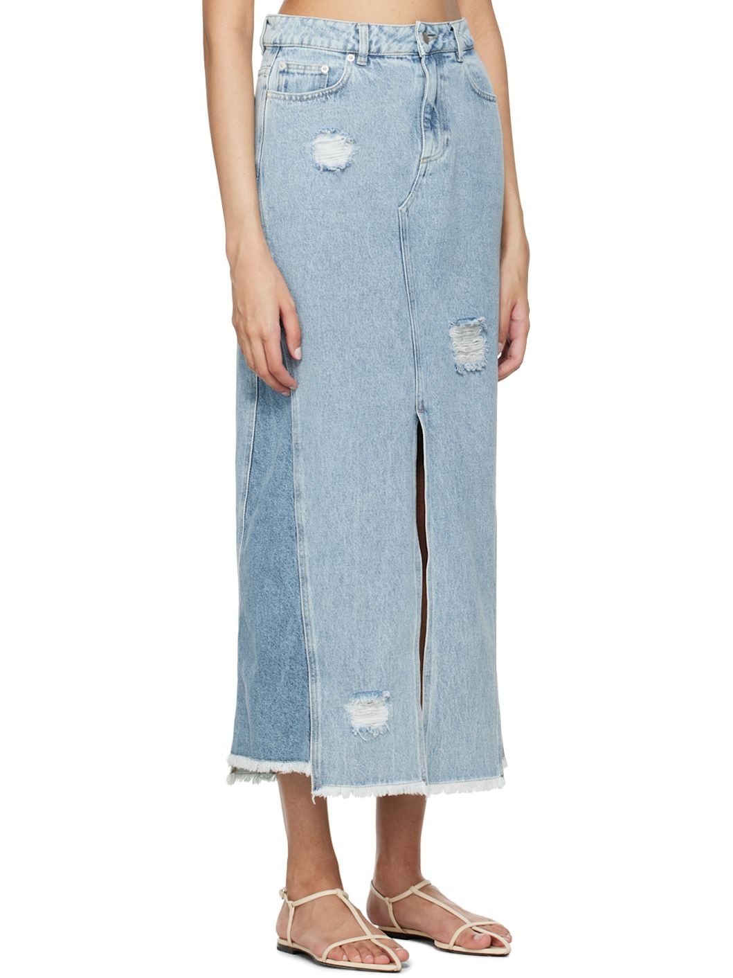 Blue Louisa Denim Maxi Skirt - 2