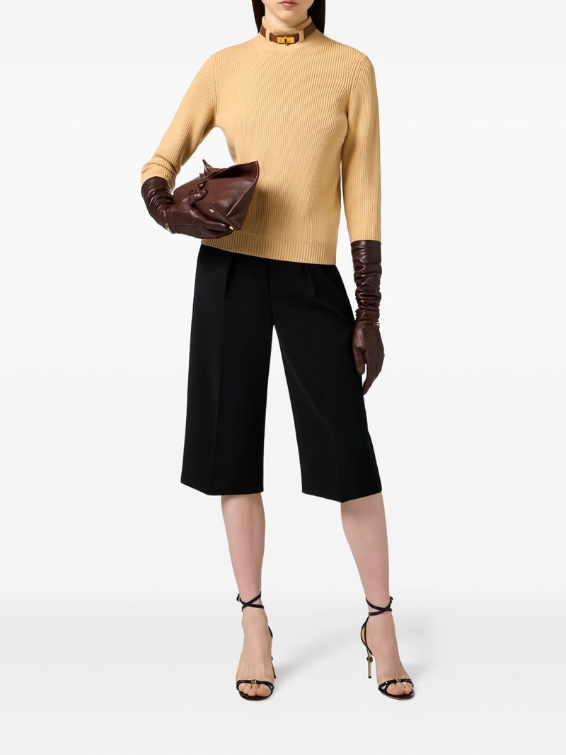 ELISABETTA FRANCHI jewel-strap sweater outlook