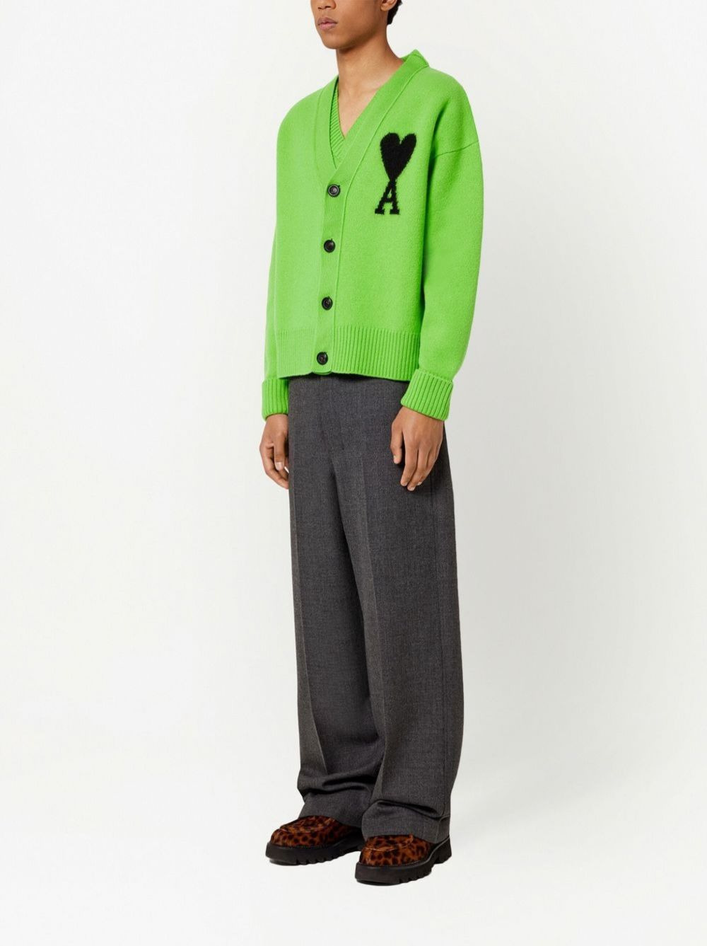 oversize Ami De Coeur V-neck cardigan - 3