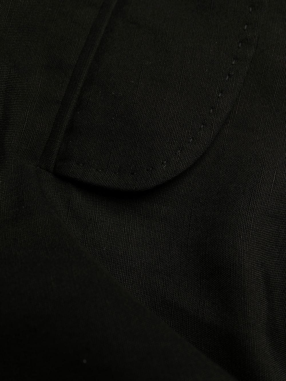 straight-leg drawstring cuff trousers - 8