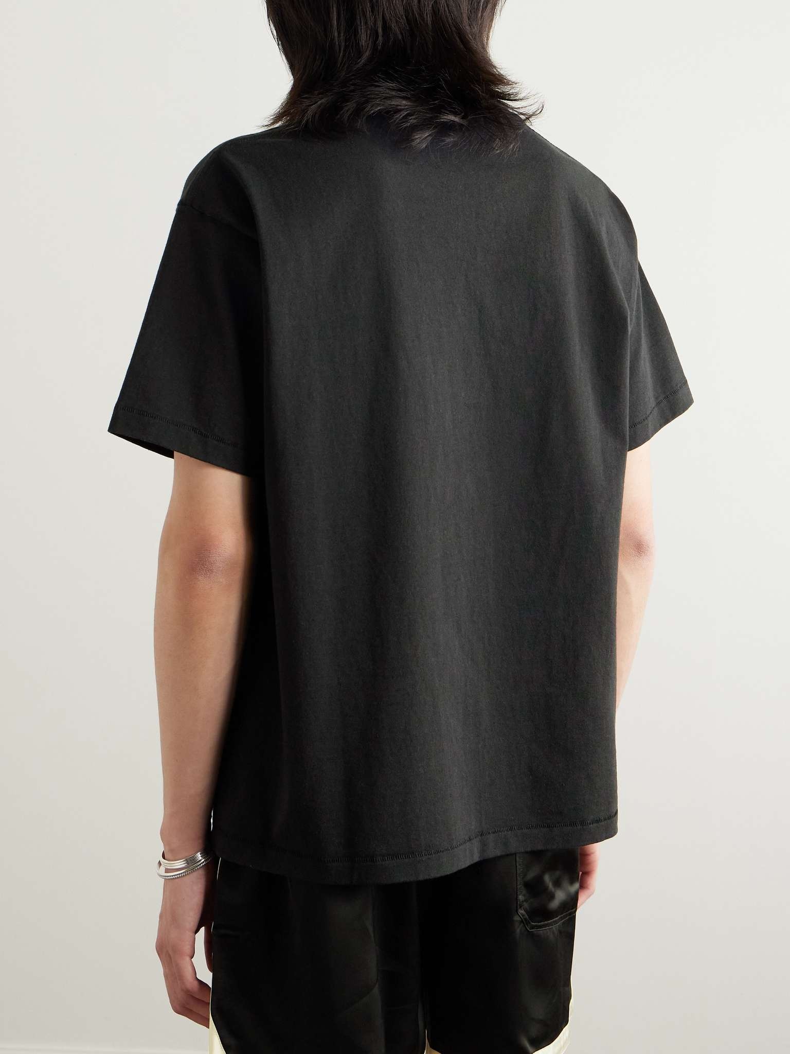 【関税込み】Bode ブラック 'Recreation' Sails ポケットTシャツ BODE Recreation Sails T-shirt | Black | FARFETCH