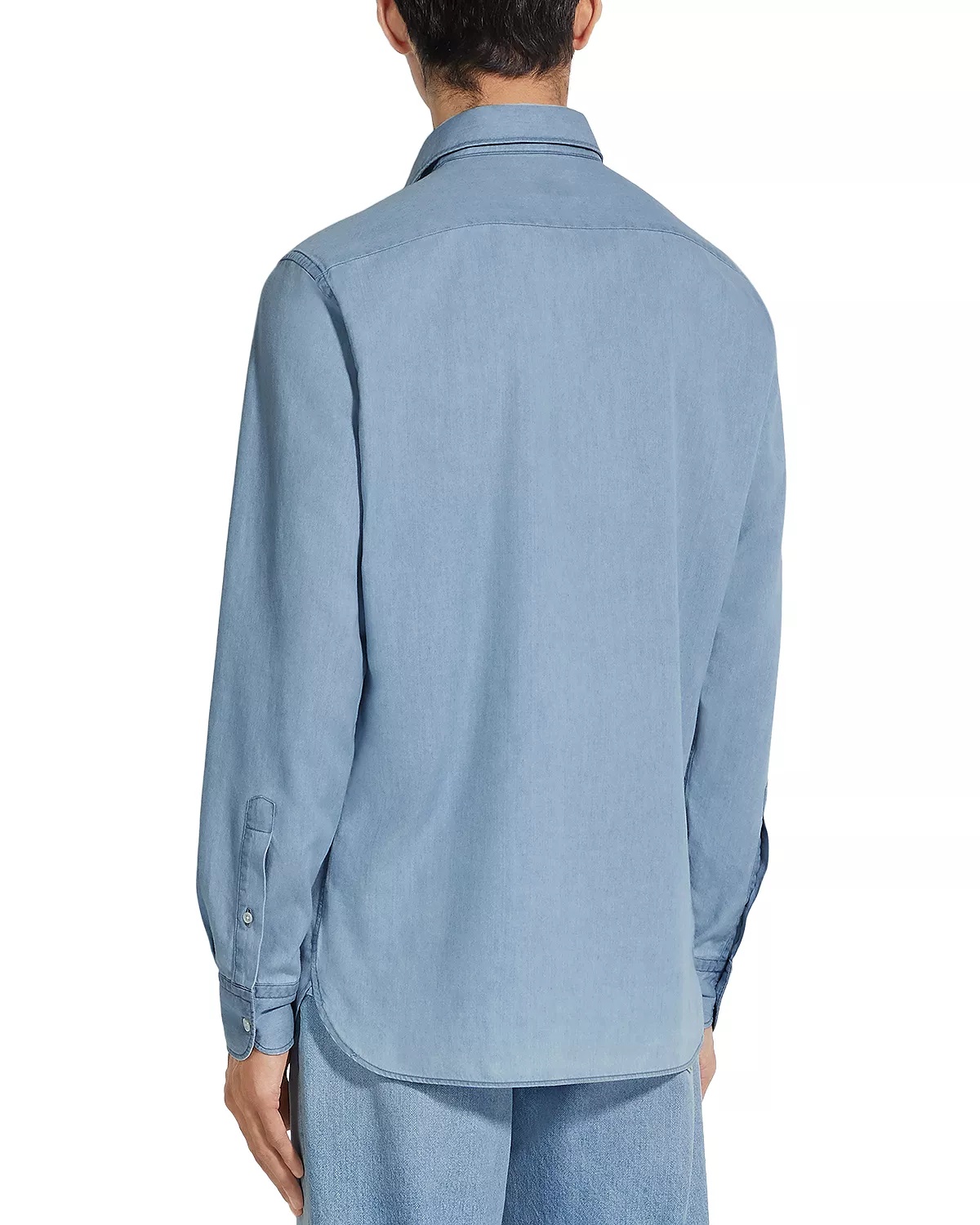 Bleached Button Front Shirt - 3