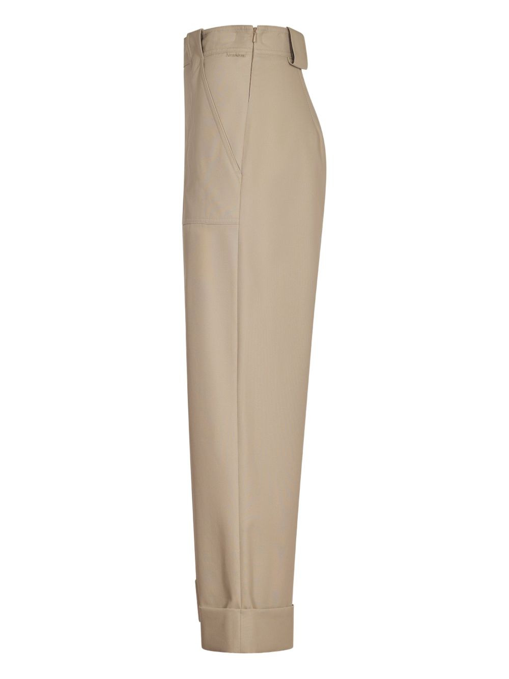 pleated cuffed trousers - 2