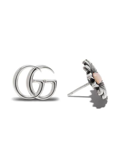 GUCCI sterling silver Marmont stud earrings outlook