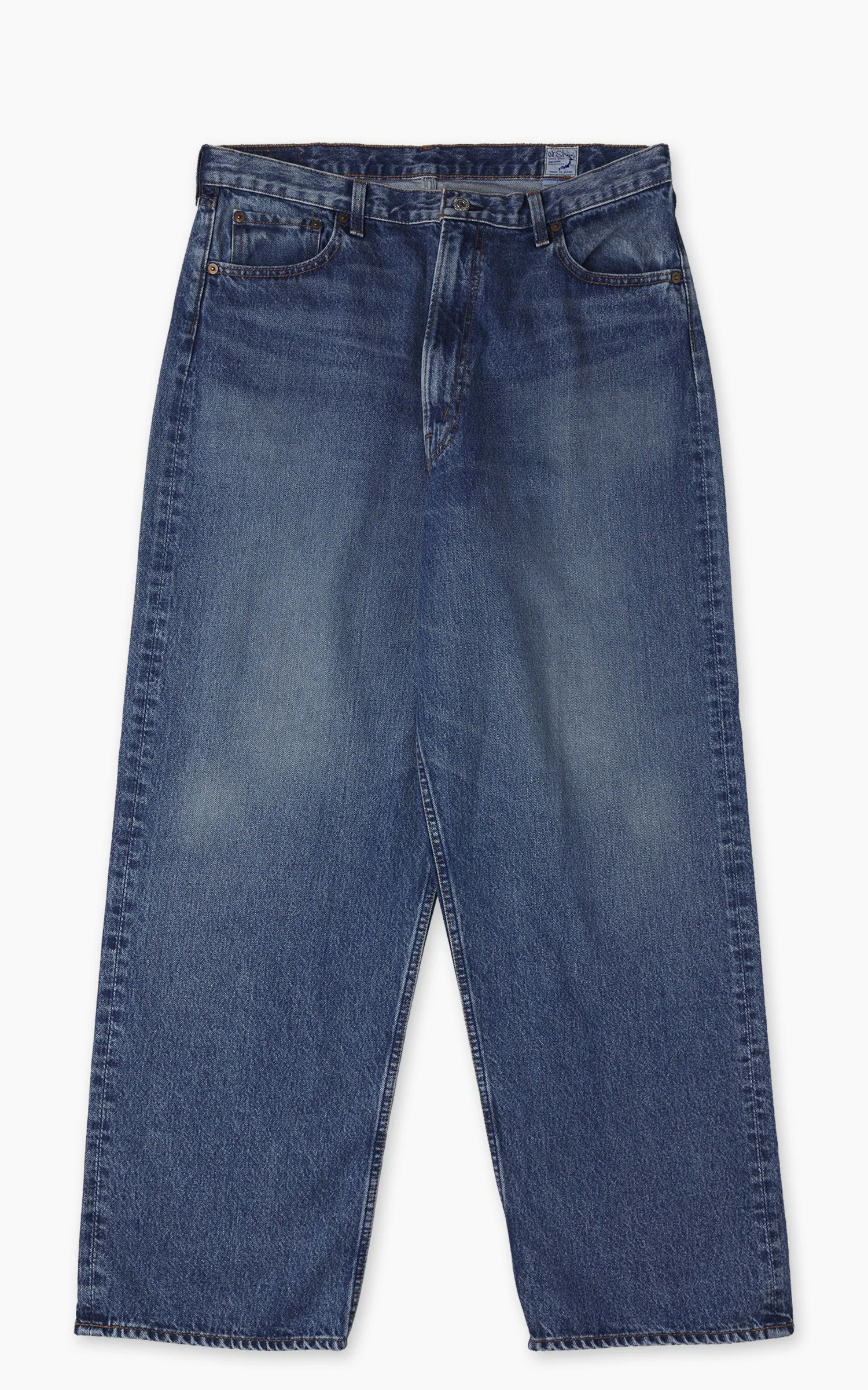 ORSLOW 100 SUPER DAD'S FIT DENIM PANTS USED WASH INDIGO - 1