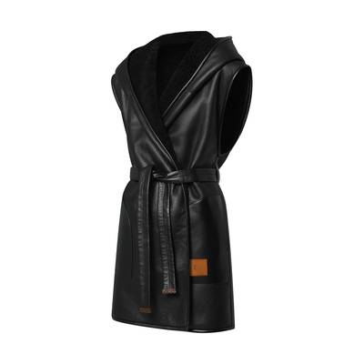 Louis Vuitton Reversible Shearling Sleeveless Wrap Coat outlook