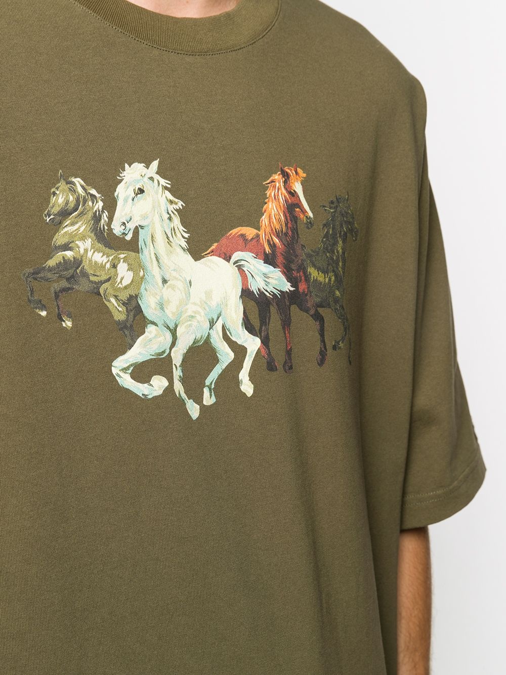 horse print T-shirt - 5